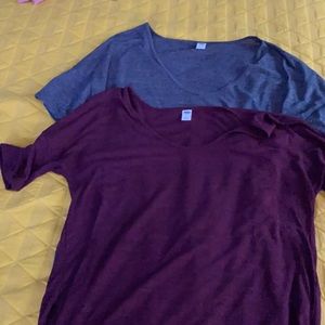 Two Short Sleeve Tunic Tees